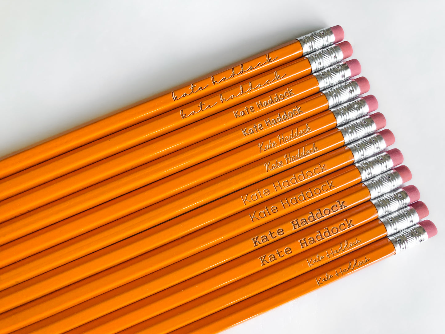 Personalized #2 Pencils 12 Pack with Student Name