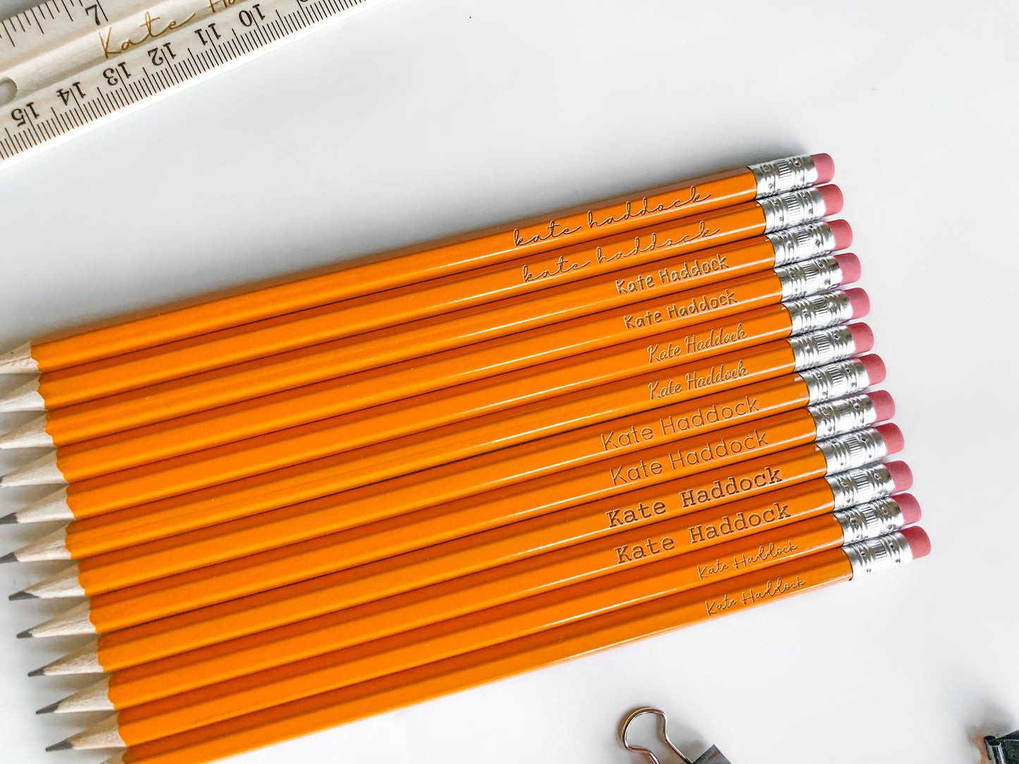 Personalized #2 Pencils 12 Pack with Student Name